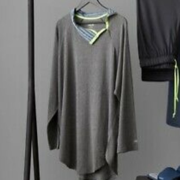 Jason Wu x Eva Air gray button neck unisex sleep tunic, size large - Picture 3 of 12